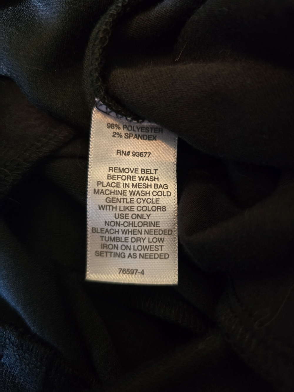 Liz Claiborne Black Paperbag Wide-Leg Tie Pants 16 - Picture 7 of 8